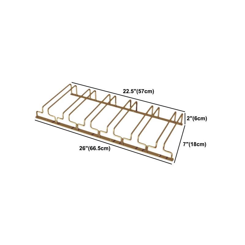 Modern Hanging Wine Glass Rack Metal Glass & Stemware Holder for Kitchen