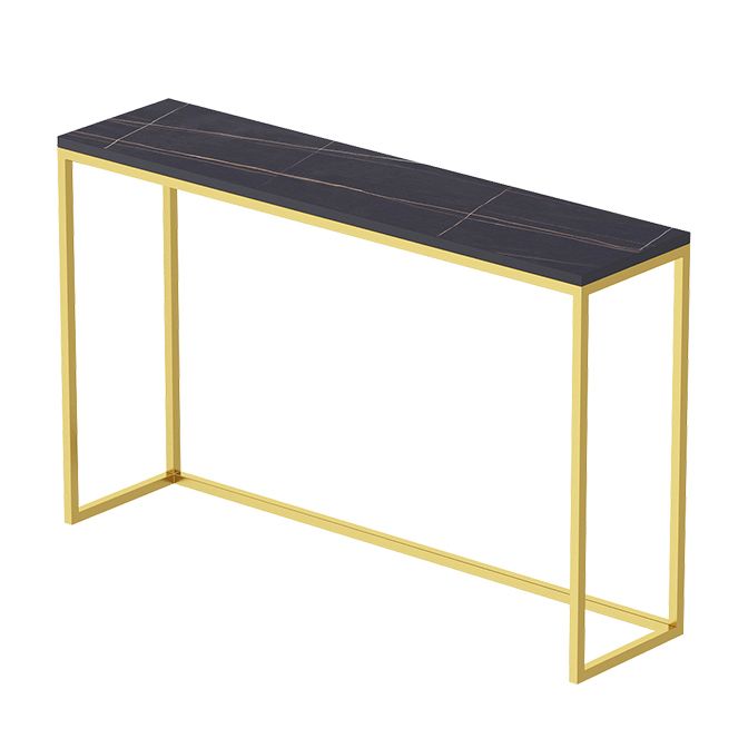 29.53" Tall Glam Console Table Stain Resistant Accent Table with 1 Shelf