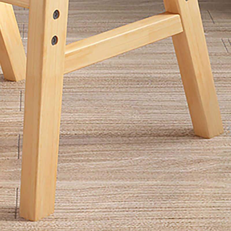 Contemporary Kitchen Chairs Dining Arm Side Chair with Wooden Legs