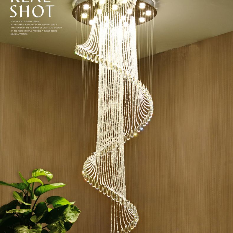 Molecular Pendant Chandelier Modern Luxury Style Crystal Hanging Light