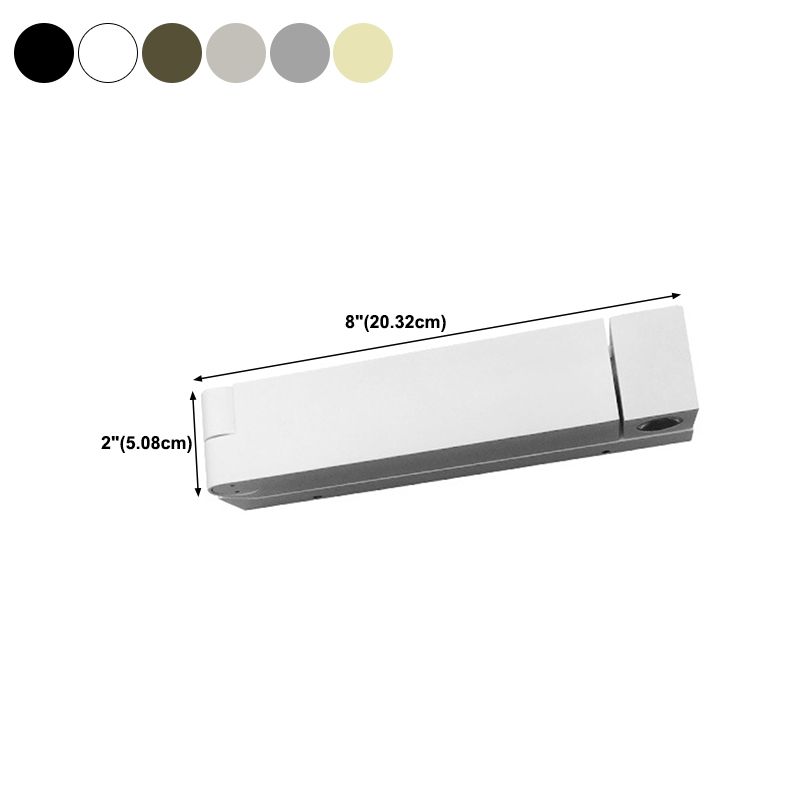 Metal Square Shape Wall Light Modern Style 1-Light Wall Mounted Light