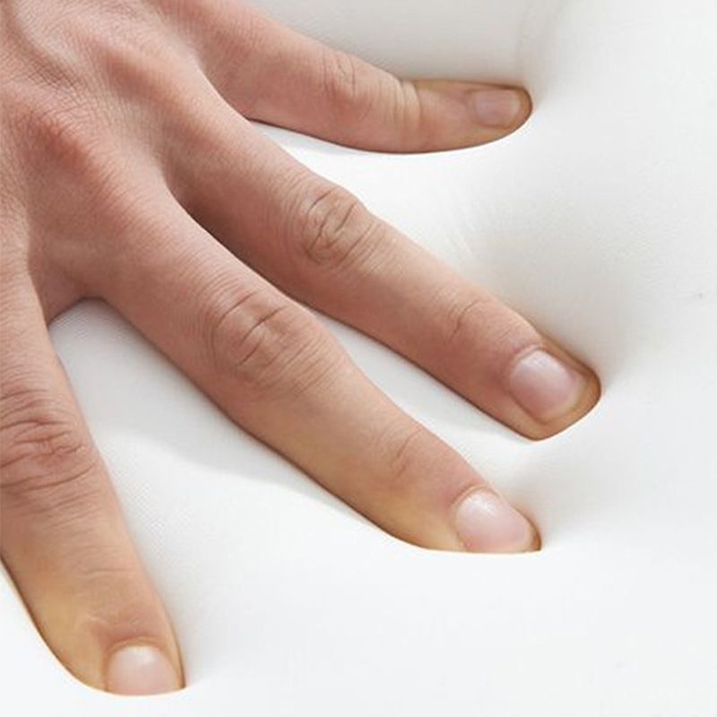 23.62" High Sloped Arm Sofa with 4 Pillows Wool Sofa in White