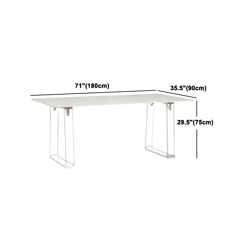 Modern Rectangle Acrylic Dining Table Set 1/2/5 Pieces Dining Set for Home Use