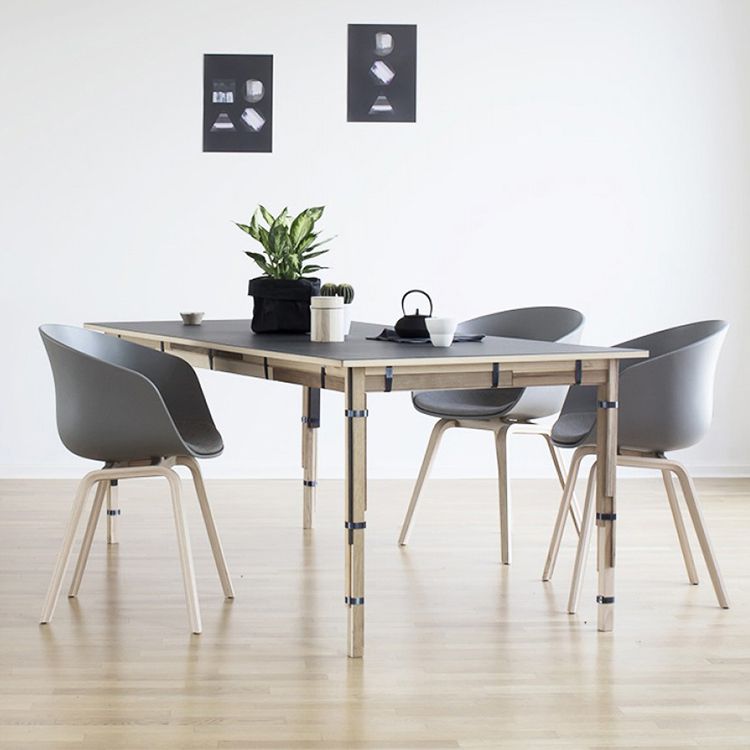 Sedie in stile moderno sedie da pranzo con gambe in legno per cucina