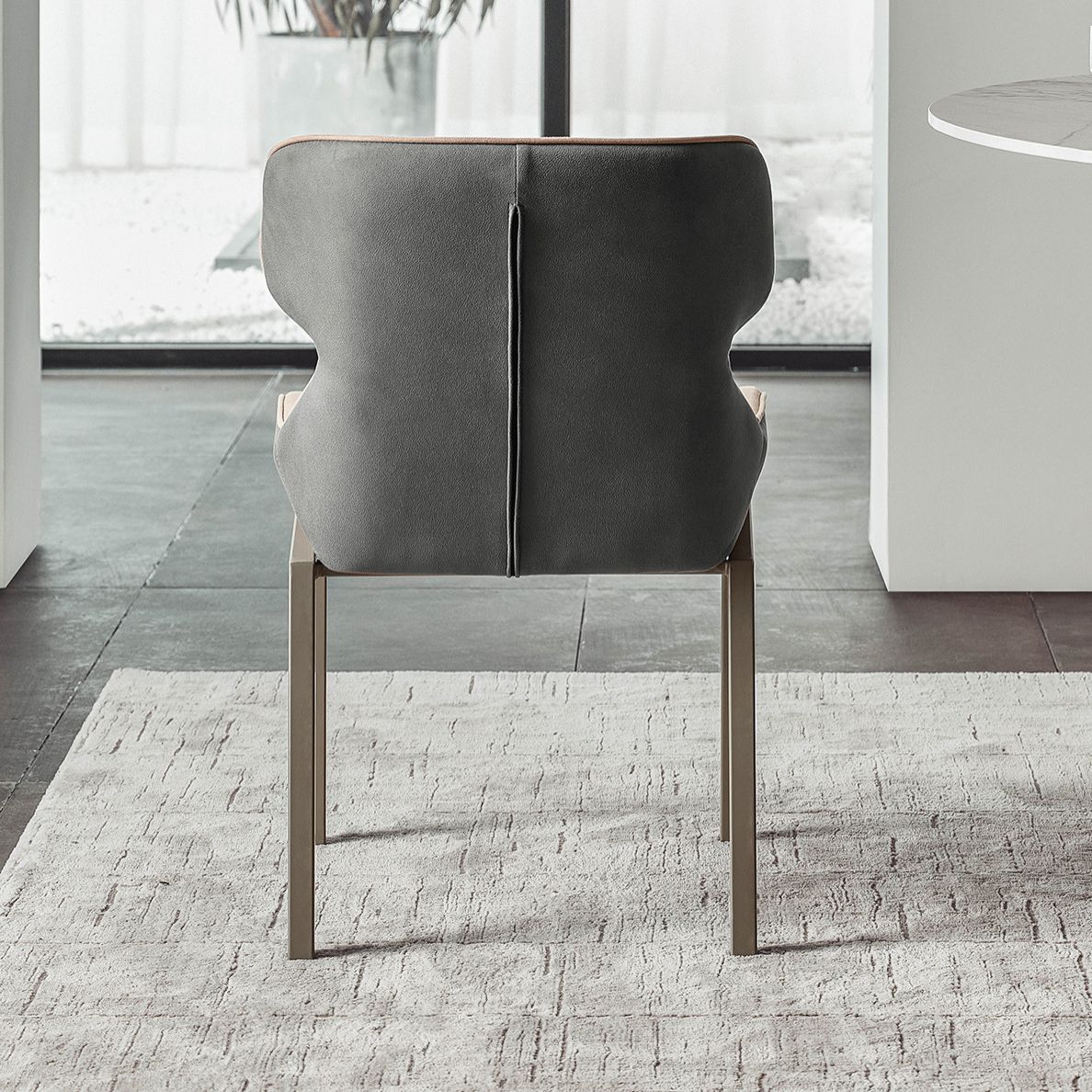 Metal Contemporary Dining Room Side Chair Parsons Matte Finish Dining Chair