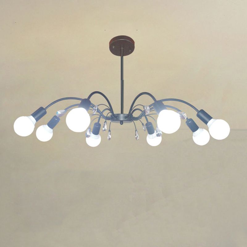 Radial Shade Chandelier Lights Contemporary Metal Chandelier Lighting