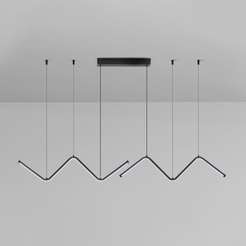 2 Light Linear Island Lights Contemporary Metal Island Lighting Ideas