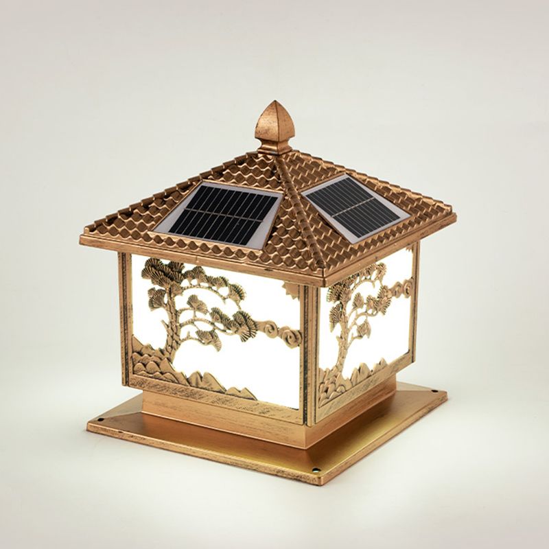 Modern Creative LED Solar Lighting Fixture with Acrylic Shade for Garden