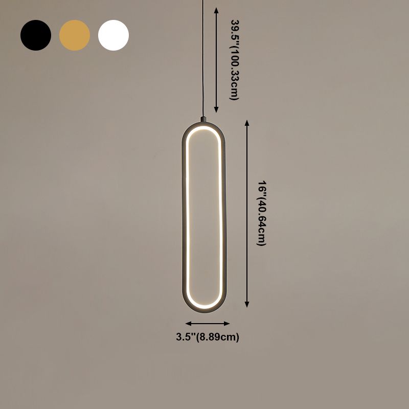 Lampada a led a led moderna a led Iron Iron Light Linea Linea con tonalità silicone