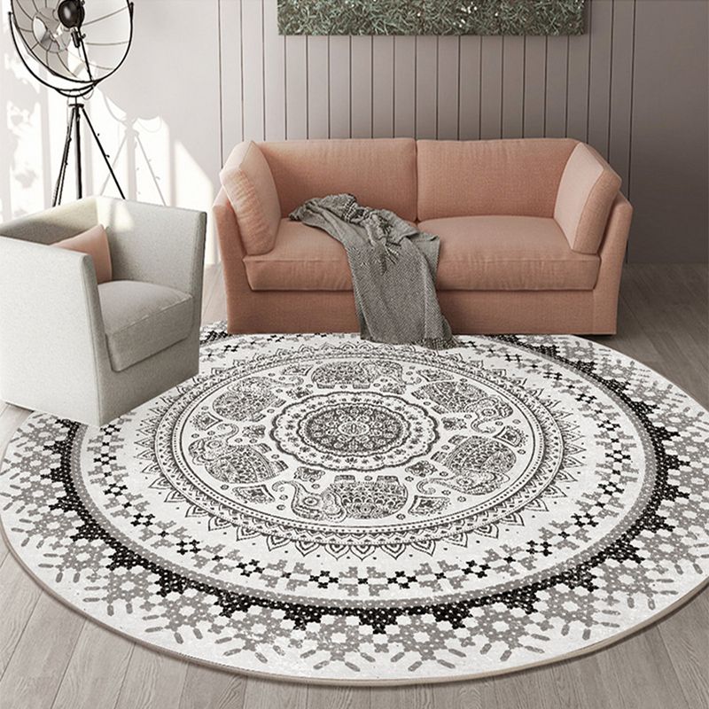 Teppich im marokkanischen Teppichpolyester Teppich nicht rutschfestem Innenteppich