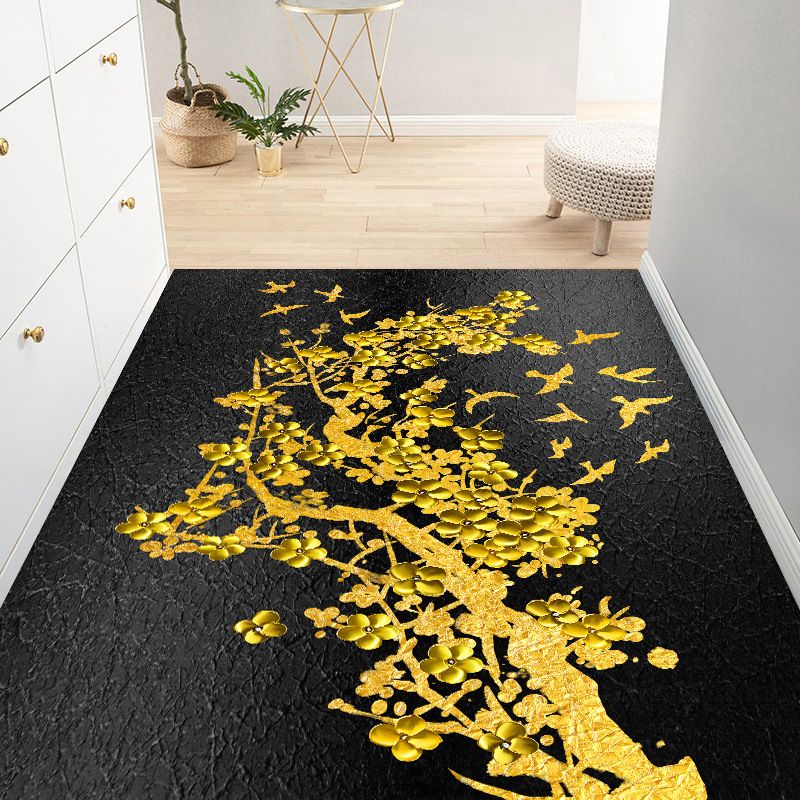 Moderner Teppich Polyester glänzender Teppich Färbung widerstandsfähiger Teppich für Wohnzimmer