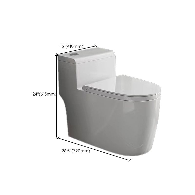 Modern 1-Piece Flush Toilet Floor Mount Urine Toilet for Bathroom
