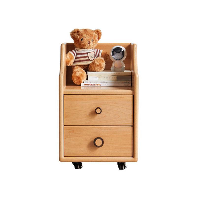 Solid Wood Lighting Not Included No Theme Kids Bedside Table with Drawers