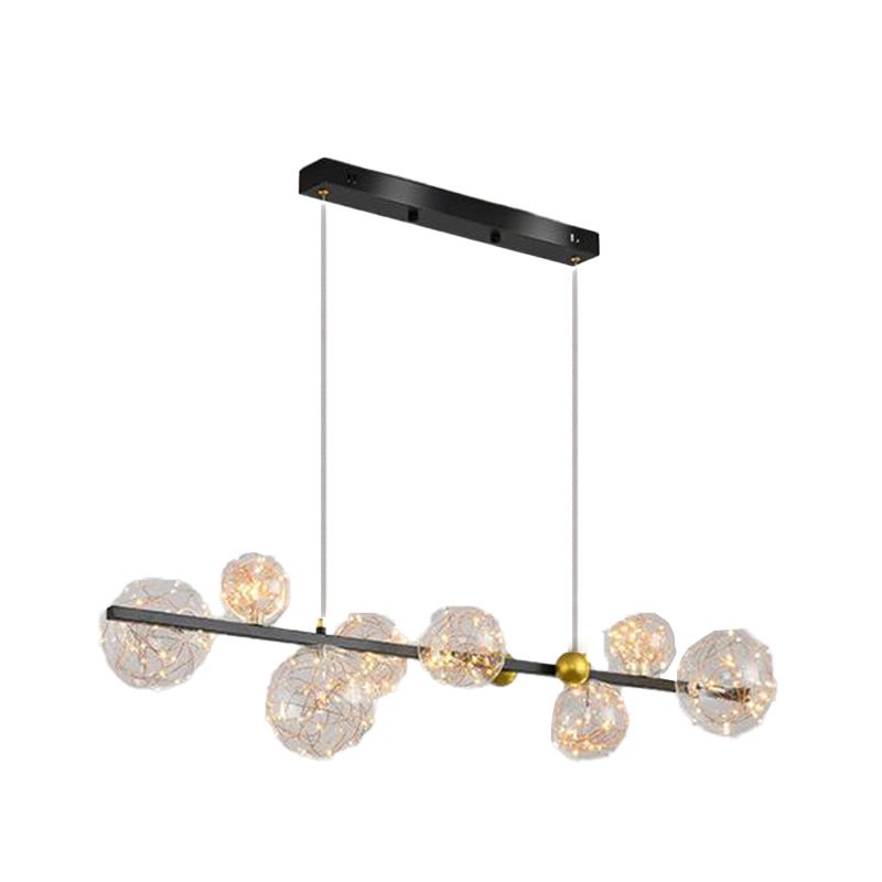 Globe Wall Lighting Modern Glass 8 Lights Rustic Wall Sconces for Kitchen
