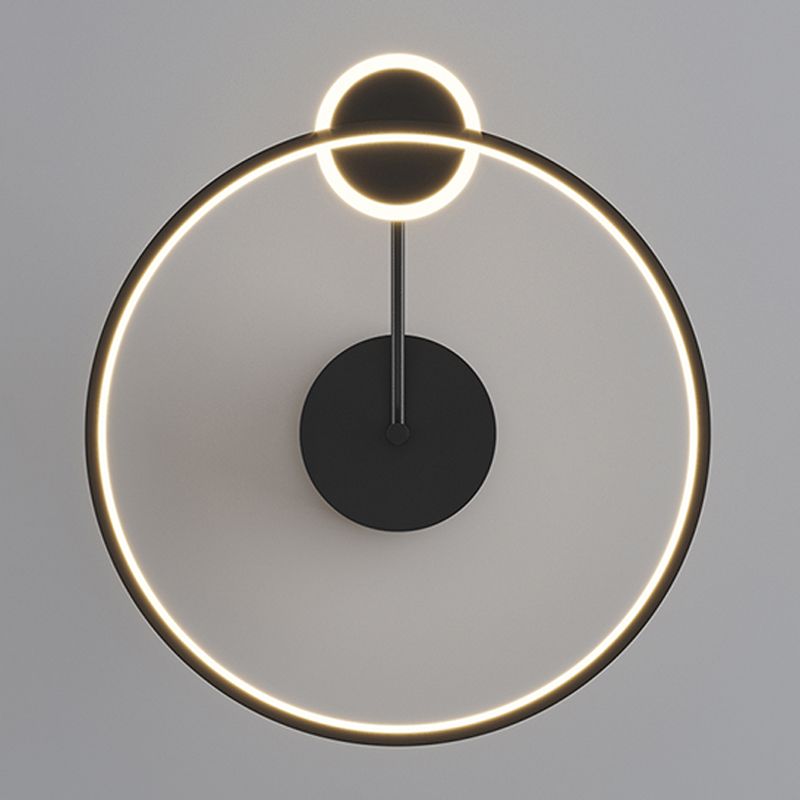 Luz de descarga de descarga circular contemporánea de metal 2 iluminación Flushmount Flushmount