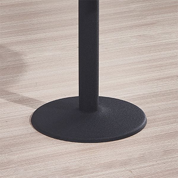 Modern Wooden Top Dining Table for 2 Person with Metal Pedestal Base