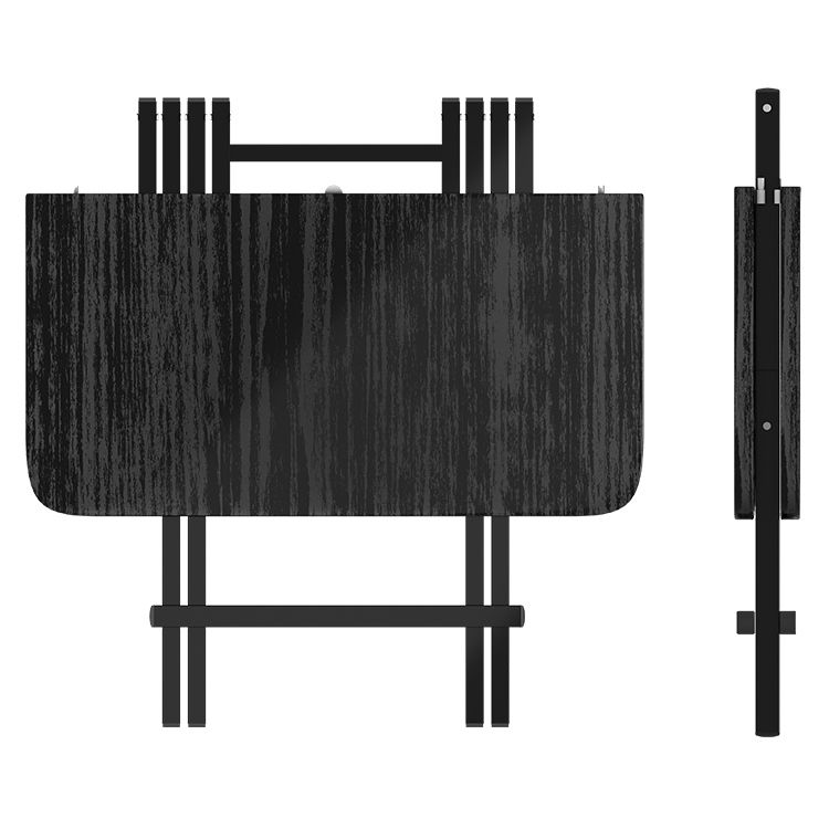 Modern Style Traditional Height Dining Set with Folding Table and Chairs