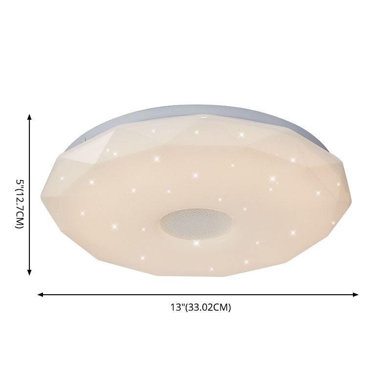 Lámpara de techo moderna, luz de control de teléfono, luz LED Bluetooth, luz de dormitorio