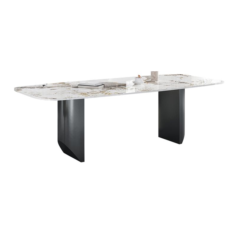 Modern 1/4/5/7 Pieces Rectangle Dining Set Sintered Stone Dining Table with Chairs