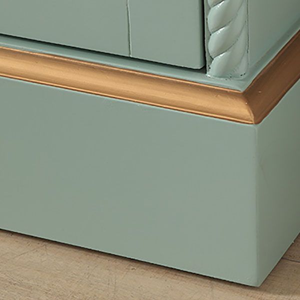 Wood Matte Finish Storage Cabinet with Hinged Door Coastal Cabinet for Home