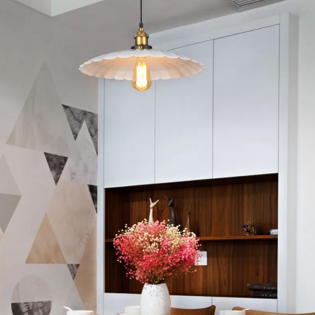 Industriële klassieke geschulpte hanglamp smeed smeedijzeren hangend licht voor commerciële plaats