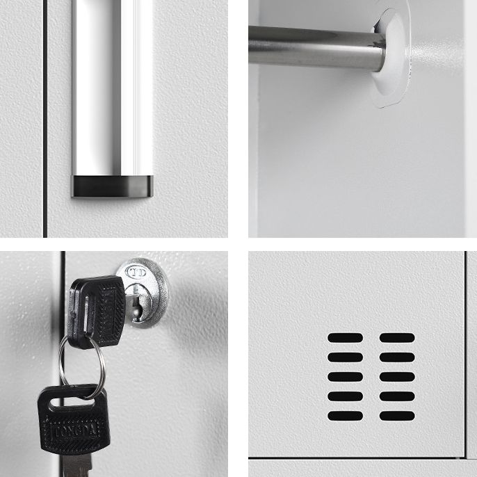 Modern Hinged Wardrobe Closet Metal Wardrobe Armoire for Bedroom