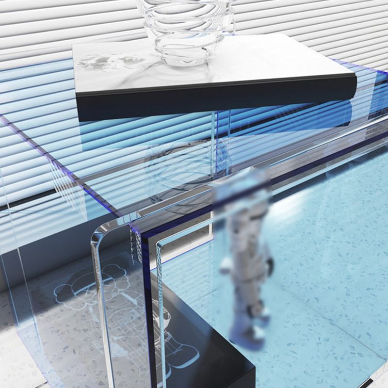Modern Plastic End Table Set Square Bedside Side Table with Storage