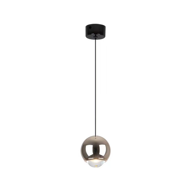 Modern Style Spherical Shape Pendant Lighting Metal 1 Light Pendant Light for Bedroom