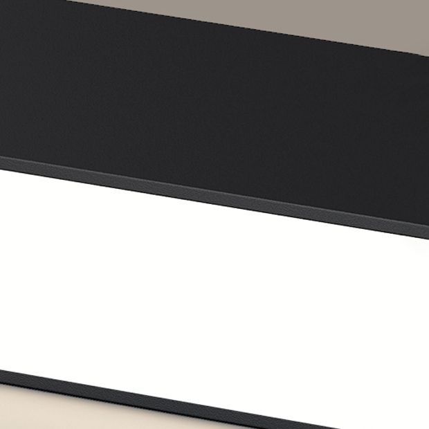 Modern Metal Flush Mount Linear Shape Ceiling Lamp with Acrylic Shade for Living Room