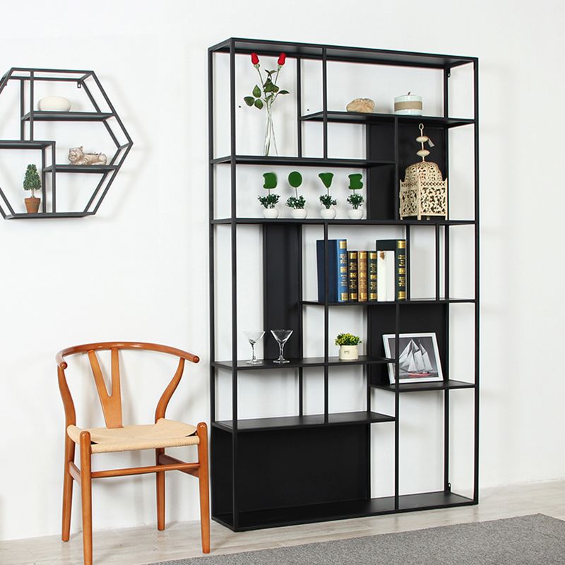 Contemporary Iron Etagere Bookshelf Vertical Office and Living Room Bookcase