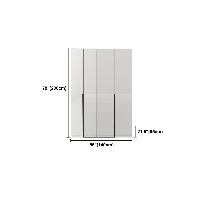 Modern Manufactured Wood Storage Cabinet High Gloss White Cabinet