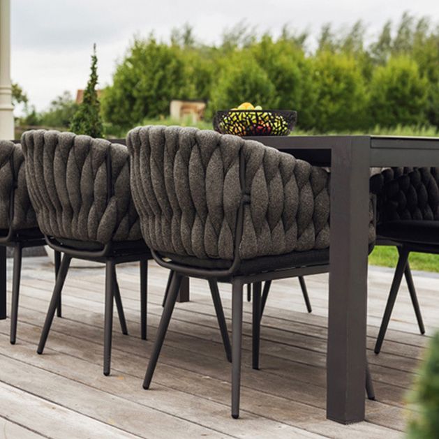 Boho Style 1/2/7 Pieces Dining Set Metal Dining Table Set for Outdoor