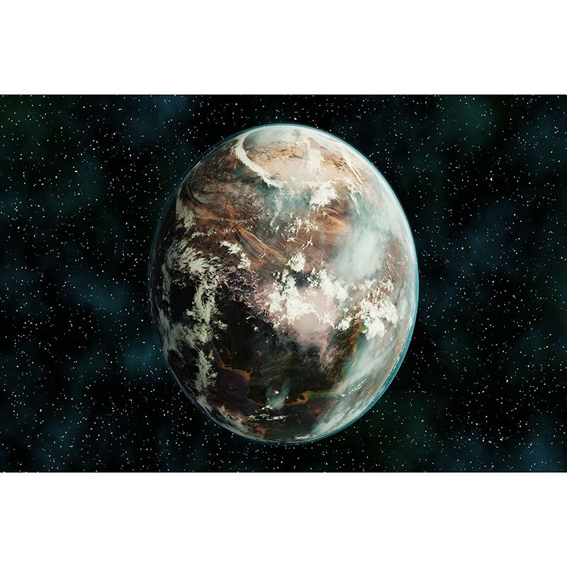 Modern Cosmic Galaxy Minimalist Wall Covering for Living Room, Customized Size Available