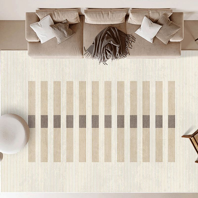 Moderne kaki -tint tapijt tapijt wasbaar wasbaar polyester tapijt woonkamer vlek resistent gebied tapijt