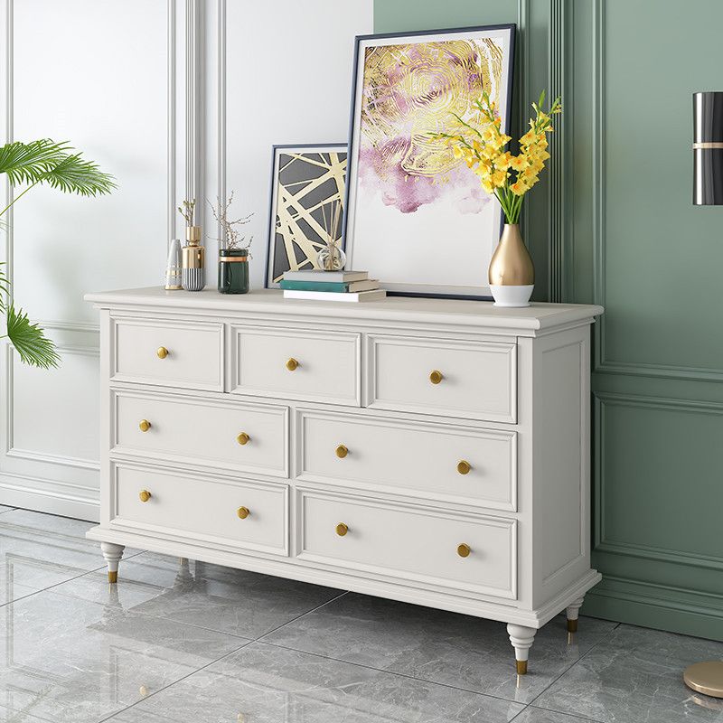 Solid Wood Storage Chest Dresser Traditional Dresser with Drawers