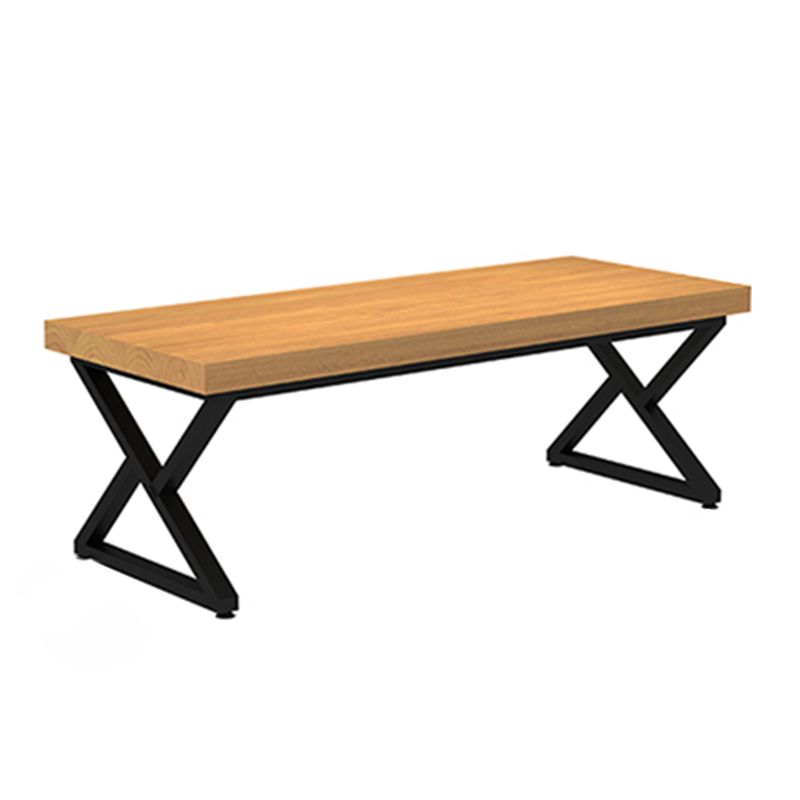 Industrial Double Pedestal Dining Table Set 1/2/7 Pieces Solid Wood Dinette Set