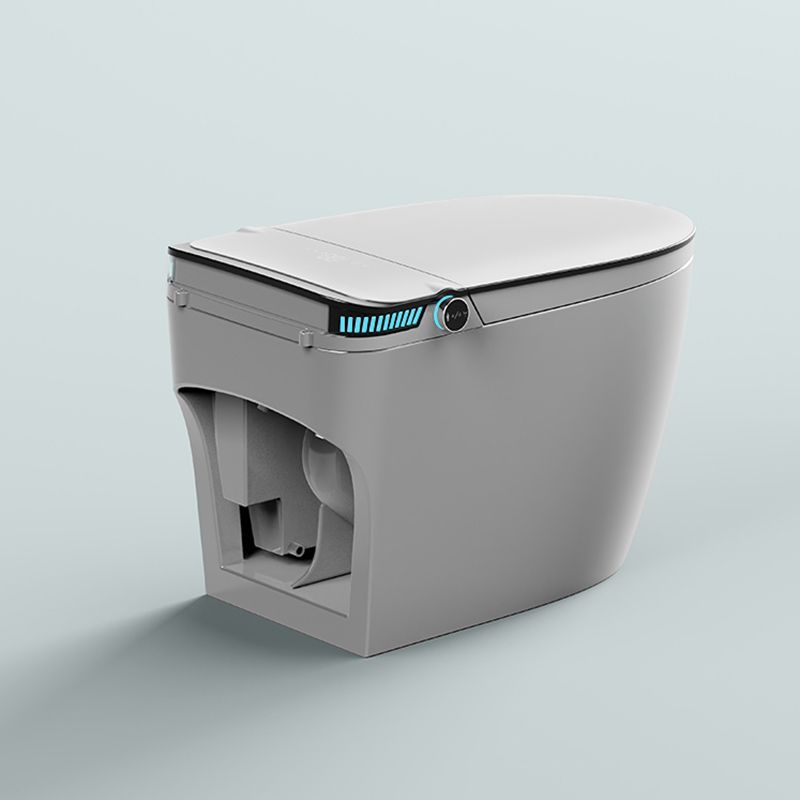 Simplicity White Temperature Control Bidet Elongated Toilet Seat Bidet with Heated Seat