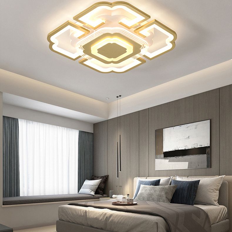 Geometric Flush Mount Light Acrylic Minimalism Flush Mount Spotlight for Living Room