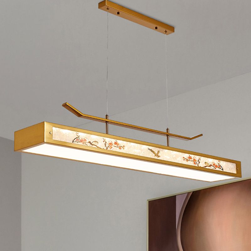 Acrylic Hanging Pendant Lights Modern Linear Hanging Lamps for Dining Room