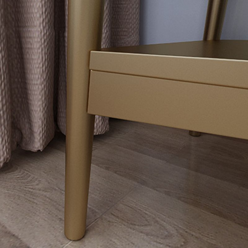 17.71" Wide Makeup Counter with Mirror Vanity Tables with 2 Storage Drawers