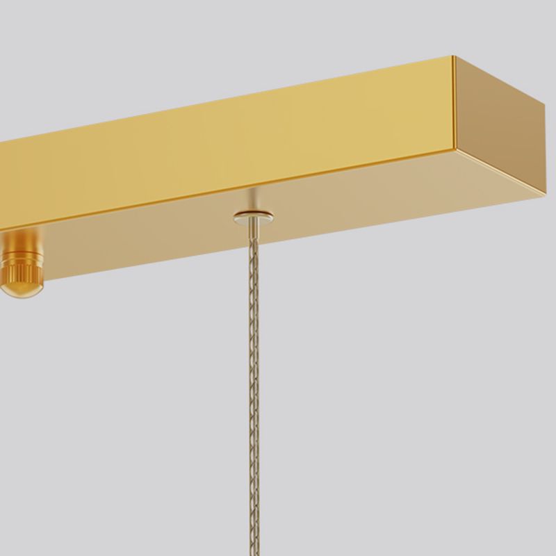 Contemporary Style Linear Shape Island Lighting Ideas Metal 2 Light Hanging Pendant Lights