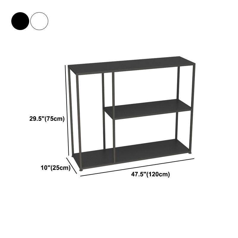 Open Metal Bookcase Industrial Rectangular Shelve for Study Room