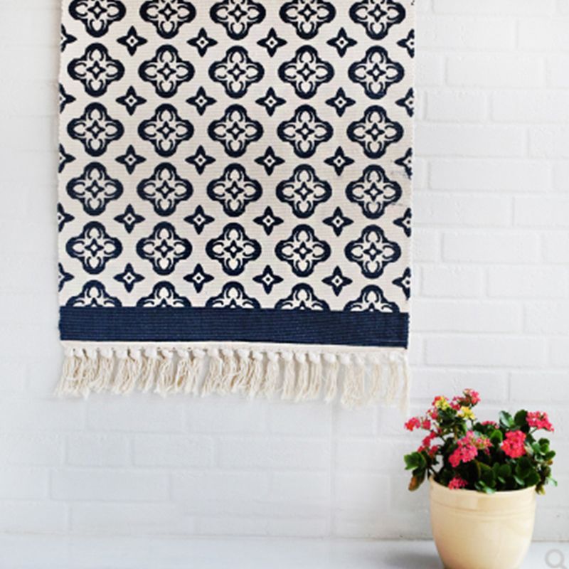 Lässiger böhmischer Teppich mehrfarbiger geometrischer Teppich -Haustier -Teppich für tolles Zimmer