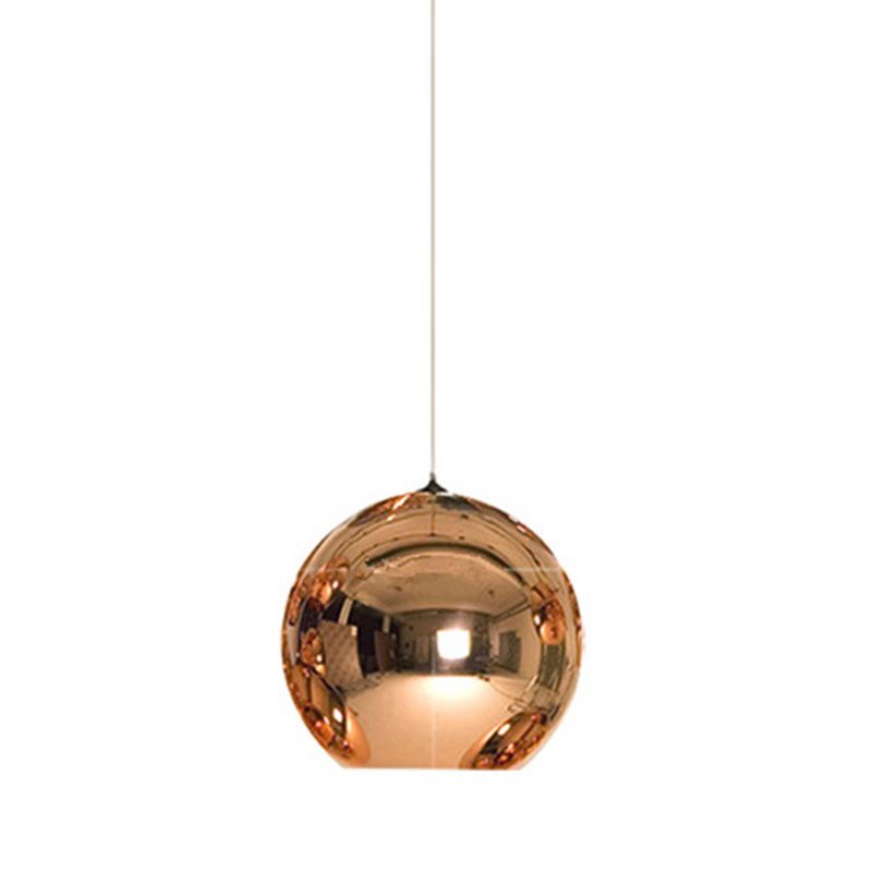 1 pendentif en verre léger Lalges de plafond moderne suspension de suspension sphérique moderne pour salle à manger