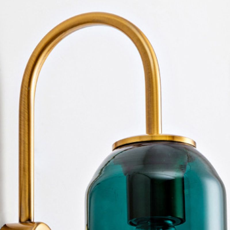 Polish Finish Lighting Industrial Metal/Glass Wall Light for Restaurant