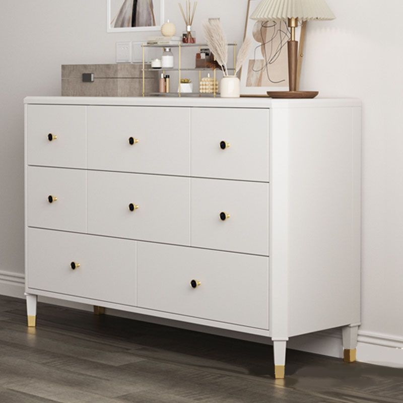 Contemporary Horizontal Double Dresser Storage Dresser with Drawers for Home