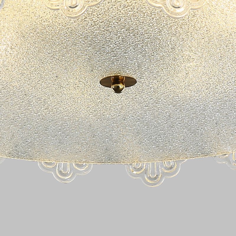 Round Flush Mount Lighting Modern Glass Flush Mount for Living Room
