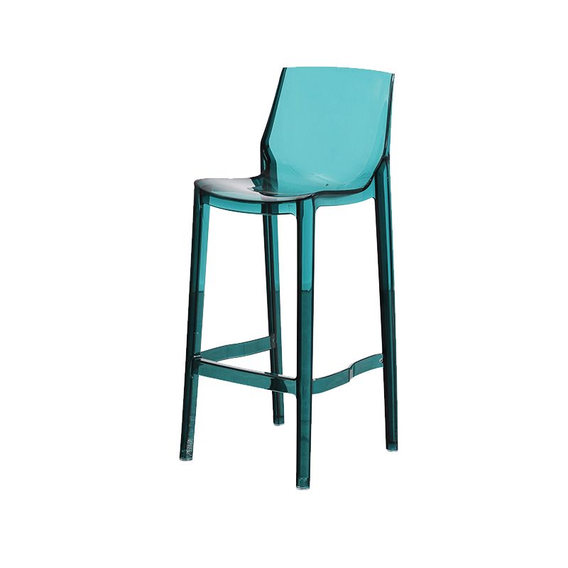 Industrial Bar Stool Acrylic Backrest Counter Stool for Living Room