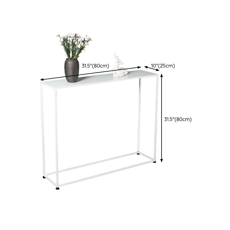 Iron Modern Console Table 1-shelf Rectangle Accent Table for Hall