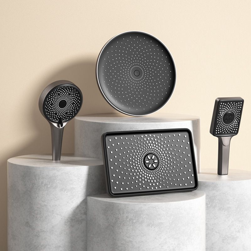 Slide Bar Included Shower System Solid Color Valve Included Shower Head Combo